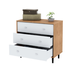 Comoda Cajonera Dormitorio 3 Cajones Diseño Nordico Melamina