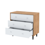 Comoda Cajonera Dormitorio 3 Cajones Diseño Nordico Melamina