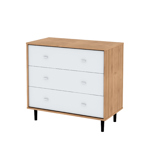 Comoda Cajonera Dormitorio 3 Cajones Diseño Nordico Melamina