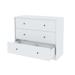 Cómoda Centro Estant Blanca 3 Cajones Alto 83cm Ancho 100cm