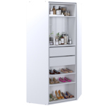 Mueble de Guardado o Zapatero Giratorio con Espejo y Cajones  CODIGO 525 BLA