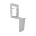 MESA BARRA PLEGABLE FLOTANTE MELAMINA BLANCO