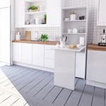 MESA BARRA PLEGABLE FLOTANTE MELAMINA BLANCO