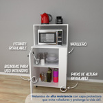 Mueble Vajillero apto Microondas KP60 Blanco