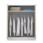 Mueble de Guardado Vestidor Alto con Puertas Modular 90 x 113 x 50 cm CODIGO 3019 BLA