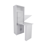 Barra De Cocina Con Mesa Isla Desayunador Plegable De Madera