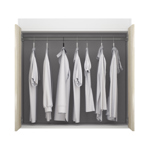Mueble de Guardado Vestidor Bajo con Puertas Modular 90 cm  CODIGO 3018 HEL