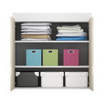 Mueble de Guardado Vestidor Bajo con Puertas Modular 90 cm  CODIGO 3018 HEL
