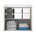 Mueble de Guardado Vestidor Bajo con Puertas Modular 90 cm  CODIGO 3018 HEL