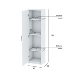 Mueble Organizador Despensero 1 Puerta Centro Estant Dis1