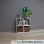 Estanteria Cubo 4 Espacios Blanca