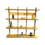 Estante Repisa Biblioteca Minimalista En Melamina 100% Encastrable Única