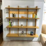Estante Repisa Biblioteca Minimalista En Melamina 100% Encastrable Única