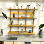 Estante Repisa Biblioteca Minimalista En Melamina 100% Encastrable Única