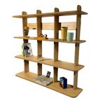 Estante Repisa Biblioteca Minimalista En Melamina 100% Encastrable Única