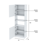 Biblioteca 6003 Blanca