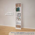 Mueble Biblioteca 5 Estantes Repisa Organizador Mini