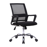 Silla De Oficina Escritorio Ejecutiva Lumbar Boston Negro Niviko