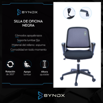 Bynox Silla de oficina negra