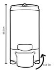 Secarropas Centrífugo Kohinoor Acero Inox A-665/2 6.5kg 220v