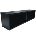 Mueble Flotante Rack TV con fondo en Melamina Negro