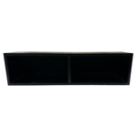 Mueble Flotante Rack TV con fondo en Melamina Negro