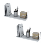 Combo X2 Centro Estant Estante Repisa Con Ménsula 60x20 Cm