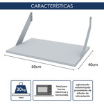 Estante Repisa Cocina Microondas Horno Electrico 60 x 40 cm