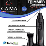 Trimmer Para Nariz Y Oido Bigote Patillas Gama Gnt512