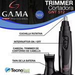 Trimmer Para Nariz Y Oido Bigote Patillas Gama Gnt512