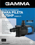 Bomba Autocebante Para Pileta 0.75 HP - G2776AR