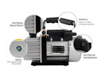 Bomba de Vacío HRT-0.5A Gadnic Aire Acondicionado CFM 30L