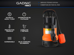 Bomba De Achique Gadnic Dyker02 Alta Potencia 400W