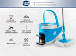 Mopa Gadnic Clean Dream con Balde Escurridor Centrífugo c/ Pedal Lampazo 360°