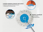 Mopa Gadnic Clean Dream con Balde Escurridor Centrífugo c/ Pedal Lampazo 360°