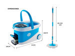 Mopa Gadnic Clean Dream con Balde Escurridor Centrífugo c/ Pedal Lampazo 360°