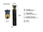 Máquina de Cortar Pelo Gadnic T900 Patillera Uso Profesional Recargable + 3 Peines