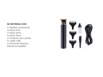 Máquina de Cortar Pelo Gadnic T900 Patillera Uso Profesional Recargable + 3 Peines