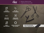 Set Tijeras Peluqueria Gadnic Corte Pulir y Navaja