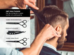 Set Tijeras Peluqueria Gadnic Corte Pulir y Navaja