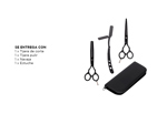 Set Tijeras Peluqueria Gadnic Corte Pulir y Navaja