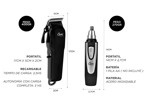 Kit Peluqueria Barberia Cortadora De Pelo + Patillera Profesional
