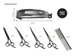 Kit Máquina De Cortar Pelo Para Perros Gadnic CPC12 + Set de 4 Tijeras