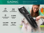 Set de 7 Tijeras Para Peluquería + Máquina De Cortar Pelo Para Perros Gadnic S300