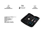 Kit Cortadora de Pelo Recargable CARE + Tijeras + Estuche x2