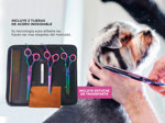 Kit Cortadora De Pelo + Tijeras De Peluqueria Profesional