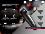 KIT Peluqueria Barberia Profesional Cortadora Pelo + Patillera Recargable