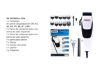 Maquina de cortar pelo Wahl Quickcut Clipper eléctrico 16 Piezas