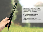 Navaja Cuchillo Mariposa Gadnic CH1R De Entrenamiento Sin Filo