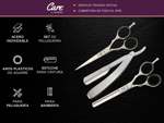 Set 3 en 1 Tijera Pulir Navaja + Cortadora de Pelo + Cortadora de Pelo Patillera Gadnic